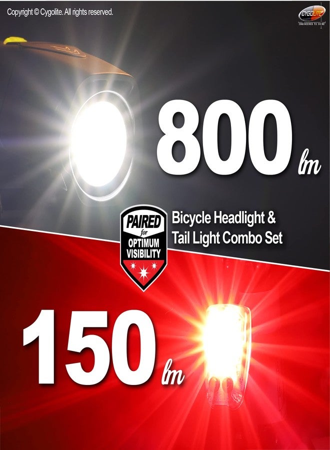 Cygolite Metro Plus 800 & Hotshot Pro 150 Bicycle Light Combo Set, Metro Plus 800 & Hotshot Pro 150 USB Rechargeable Bicycle Light Combo Set , black, red - Image 2