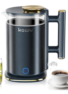 Kawu KAWU Electric Kettle 1.5L, 1355W Hot Water Boiler Water Heater Coffee Tea Kettle Tea Pot, Auto Shut-Off, Heat Preservation, Boil-Dry Proof, Double-layer Anti-scalding, Exquisite Appearance  - Image 1