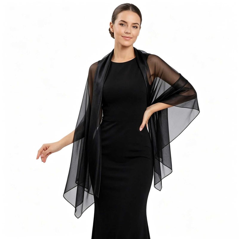 Bridal Sheer Wrap Shawl - Image 2