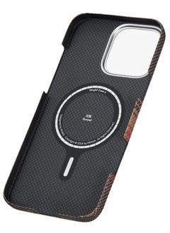 PITAKA [iPhone 16 Pro] MagEZ case Aramid Fiber MagSafe Slim & Light Case Less Touch Feeling StarPeak MagEZ Case/ Sunset  - Image 5