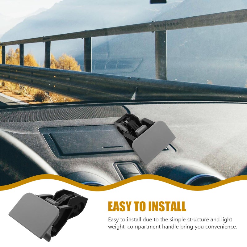 Glove Compartment Lock Vehicle Latch Handle Car Inner Storage Lock Compatible for Volkswagen 02-09 - Image 2