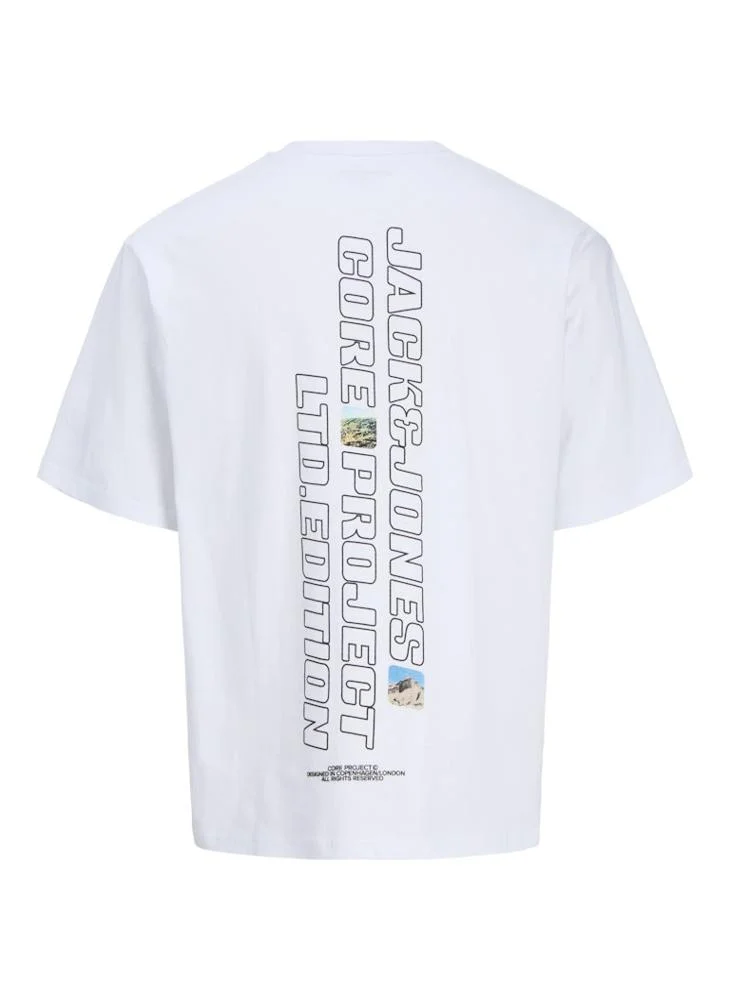 جاك اند جونز JCOLIDO PHOTO BACK TEE SS CREW NECK