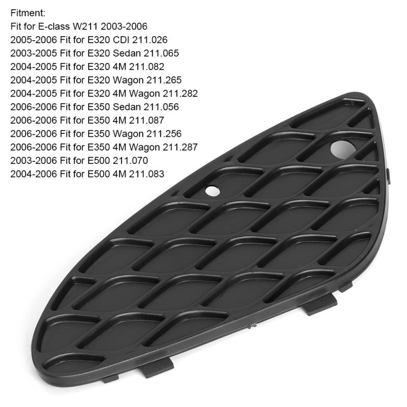 Front Bumper Cover Premium Material for Maximum Durability - Direct Replacement Grille for Mercedes E-Class W211 2003-2006 - Image 4