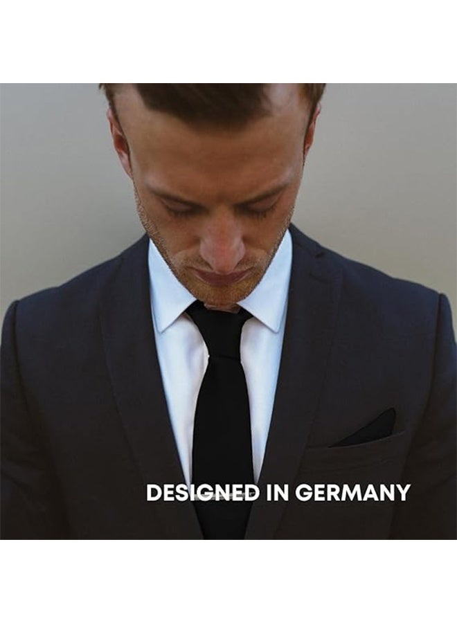 Lemon Ties for Men Set with Pocket Square Cufflink and Tie Clip, Necktie Handkerchief in Gift Box for Wedding and Business - Image 4