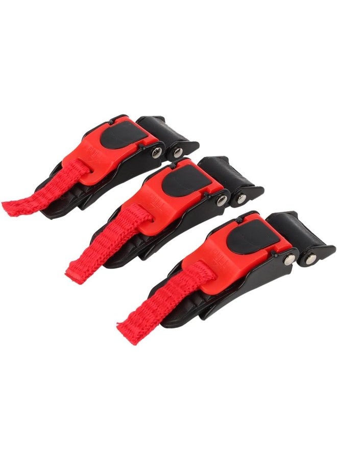 كلاراكو مشبك خوذة، مشبك سرعة خوذة دراجة نارية 3X سريع الفك وحزام ذقن وسحب زر مشبك دراجة - Image 1