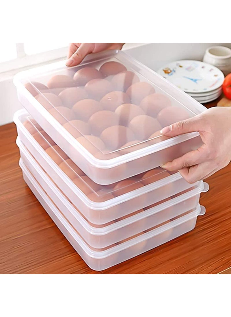 HETARMI ENTERPRISE Hetarmi BPAFree Plastic Egg Basket Egg Storage Box with Lid for Refrigerator Kitchen Egg Holder for Fridge Kitchen Food Grade Egg Organizer Basket 1 Pcs 24 Grid  - Image 5