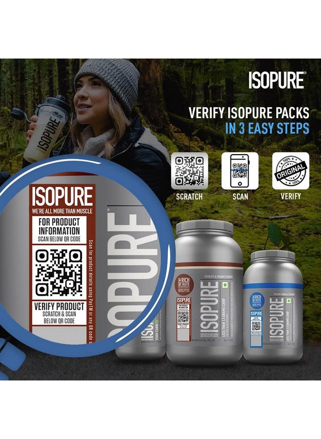Isopure Isopure Whey Protein Isolate Powder with Vitamins for Immune Support & Biotine- 2.2 lbs, 1 kg (Dutch Choc), Lactose-Free, Gluten-Free, Veg protein for Men & Women. Offer Pack - Image 4