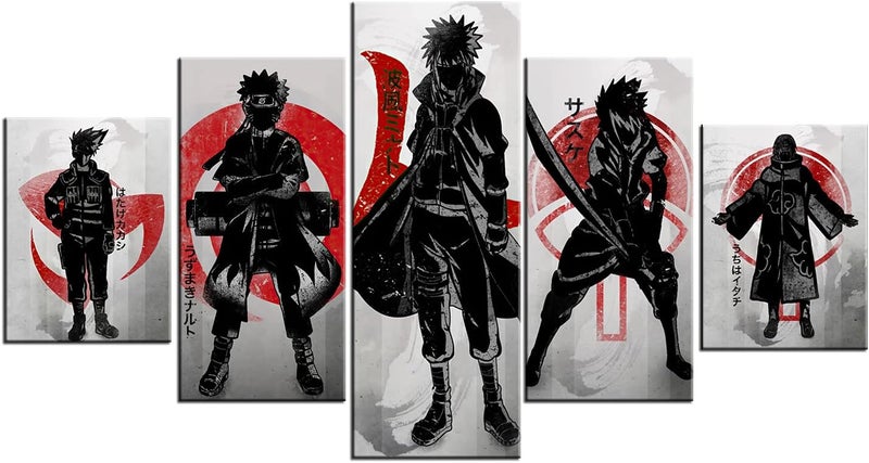MGPEAYCT Anime Poster Canvas Wall Art Posters 5 pieces HD Print Painting Decoration Pictures Modern for Living Bathroom Dining Room Home Decor Unframed - Image 1
