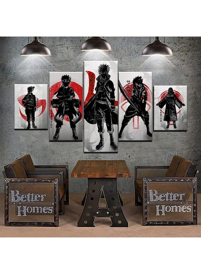 MGPEAYCT Anime Poster Canvas Wall Art Posters 5 pieces HD Print Painting Decoration Pictures Modern for Living Bathroom Dining Room Home Decor Unframed - Image 5