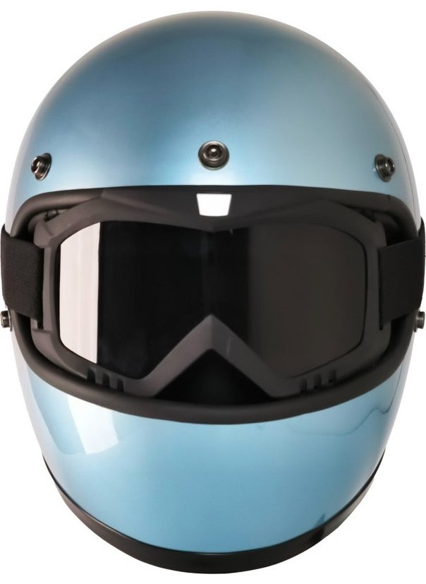 Motorcycle Retro Helmet Harley Cafe Racer Vespa Modular and Anti UV Glasses Motor Helmet Turquoise - pzsku/Z96C4674A56B5EAC45D2AZ/45/_/1740601339/769b8a8a-9d2b-44ad-8152-ef08d0016d4e