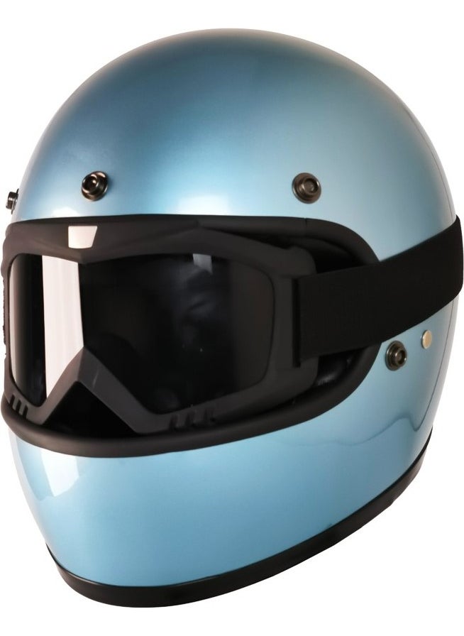 Motorcycle Retro Helmet Harley Cafe Racer Vespa Modular and Anti UV Glasses Motor Helmet Turquoise - pzsku/Z96C4674A56B5EAC45D2AZ/45/_/1740601343/0db122f2-dfb1-4482-8249-654928ddcb57