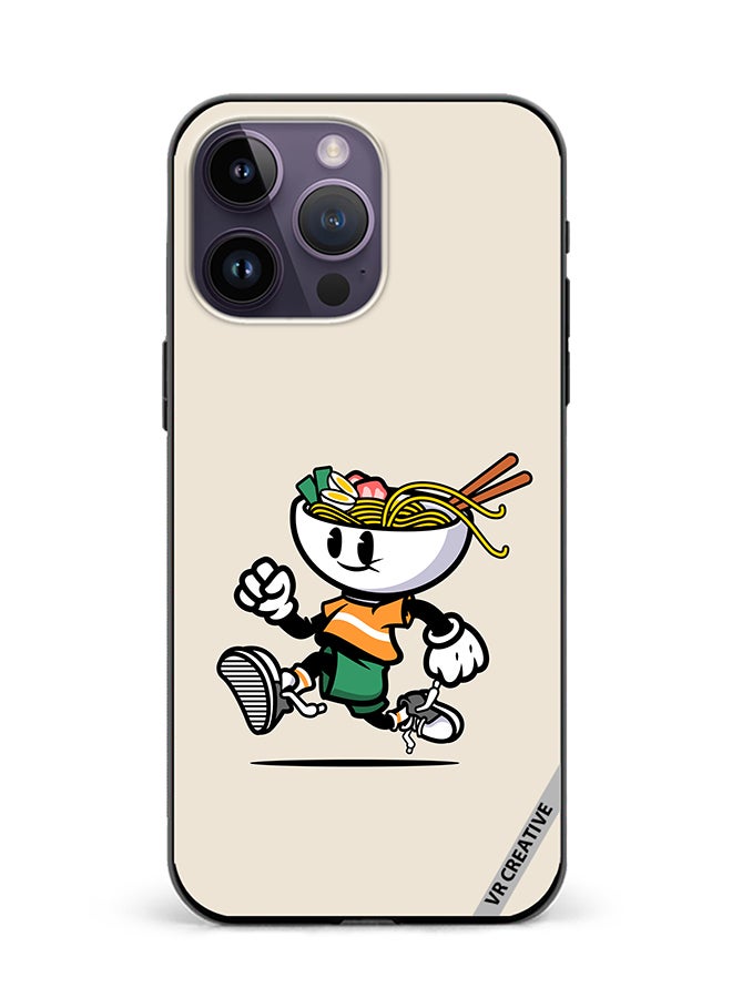 VR CREATIVE Protective Case Cover For Apple iPhone 15 Pro Ramen Cartoon Design Multicolour - Image 1