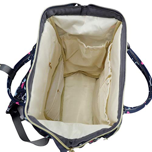Tip 'n' Top Baby Diaper Bag Backpack for Toddlers maternity bag for Travelling Baby Shower Gift Blue-Unicorn Mother backpack - Image 3