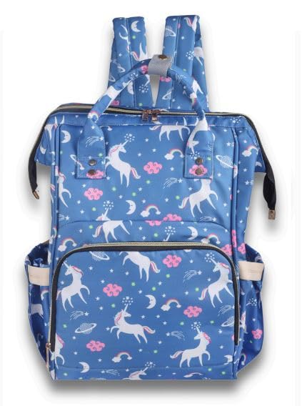 Tip 'n' Top Baby Diaper Bag Backpack for Toddlers maternity bag for Travelling Baby Shower Gift Blue-Unicorn Mother backpack - Image 5