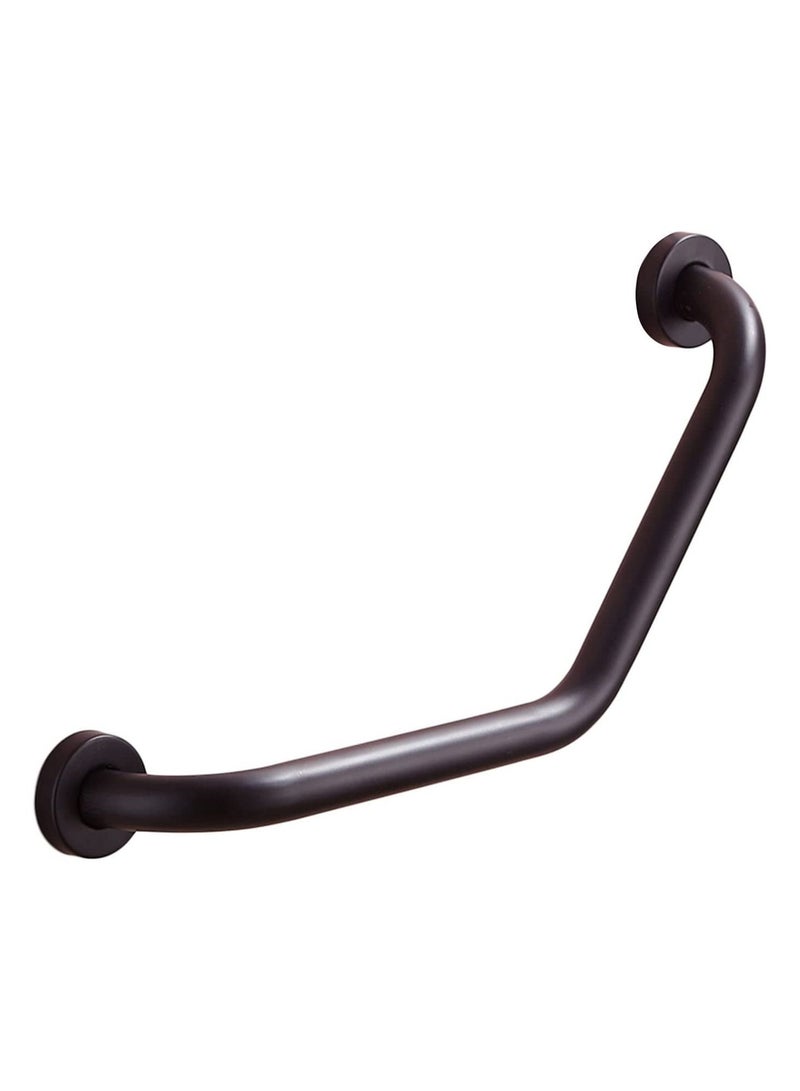 Curved Bathroom Grab Bar In Black, Safety Stainless Steel Handrail  - Image 1