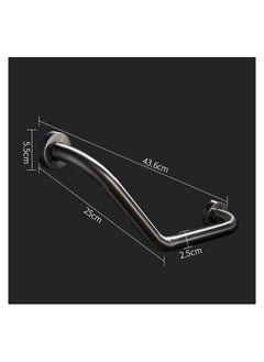 Curved Bathroom Grab Bar In Black, Safety Stainless Steel Handrail - pzsku/Z96C498F598EC49ADD67FZ/45/_/1683389787/edfefeb4-a715-4194-a2ee-3d115ca05bb6