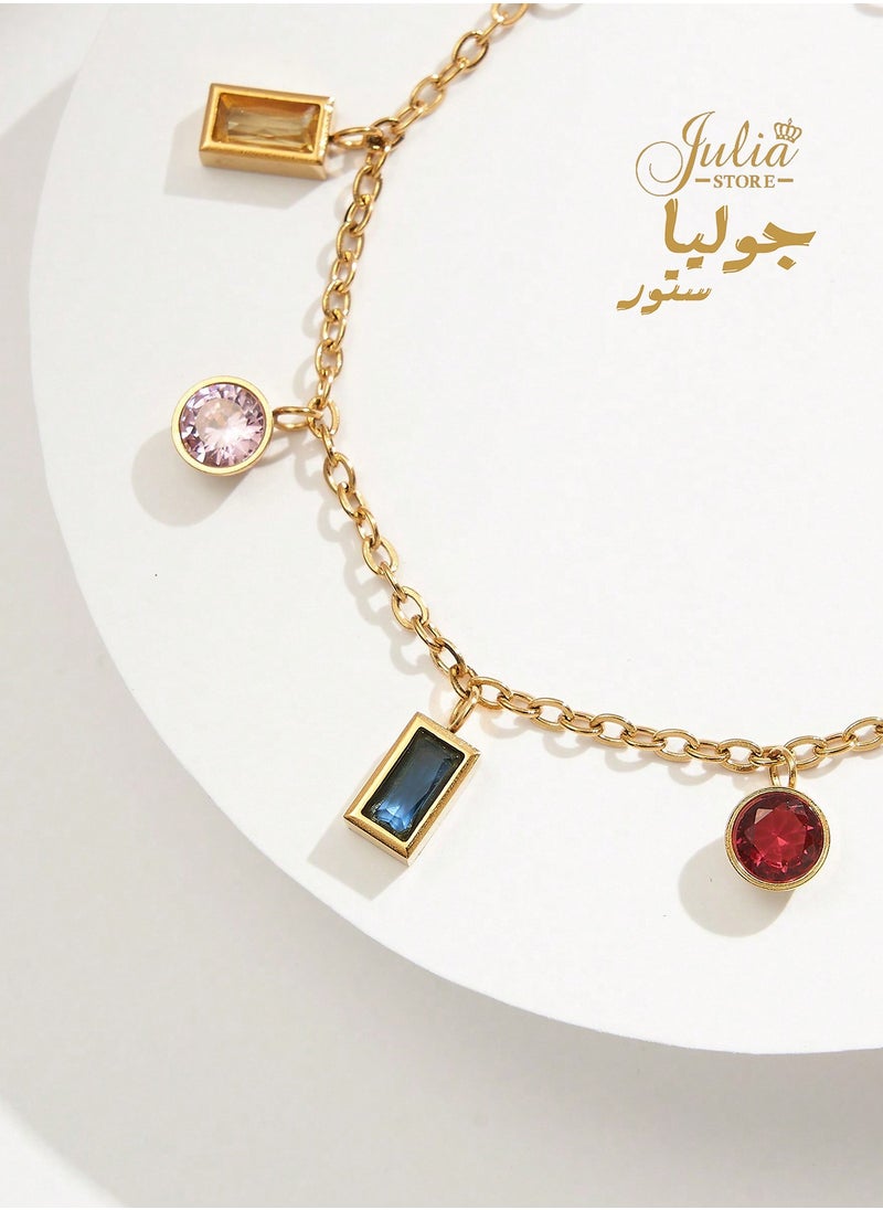 Julia Store - Tassel Gold Color Pendant Bracelet - Image 1