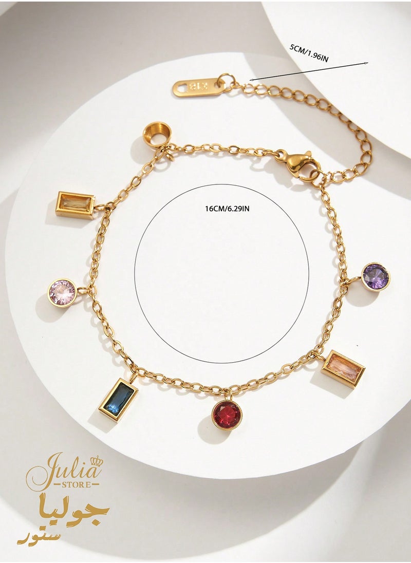 Julia Store - Tassel Gold Color Pendant Bracelet - Image 1