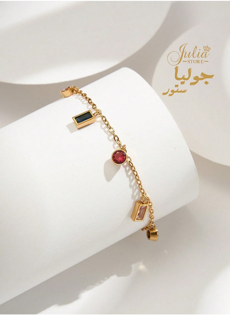 Julia Store - Tassel Gold Color Pendant Bracelet - Image 1