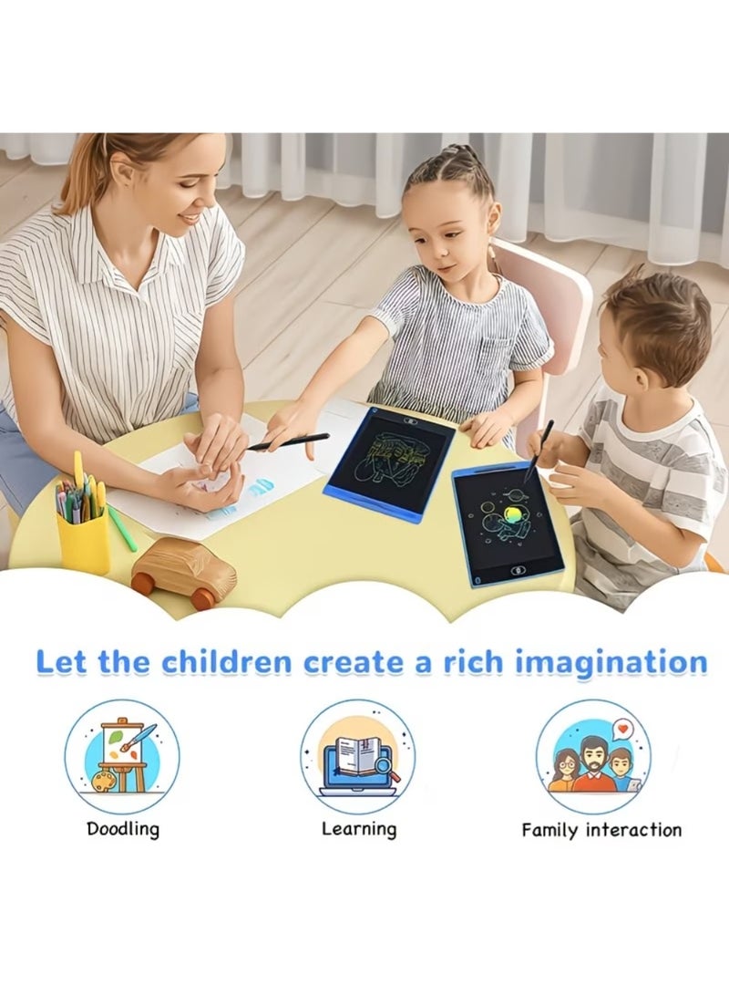 ZedPlay LCD Writing Tablet for Kids, 12 Inch Colorful Doodle Board Drawing Tablet, Educational Learning Toys Birthday Gifts for Boys Girls Age 3 4 5 6 7 8 - Image 4