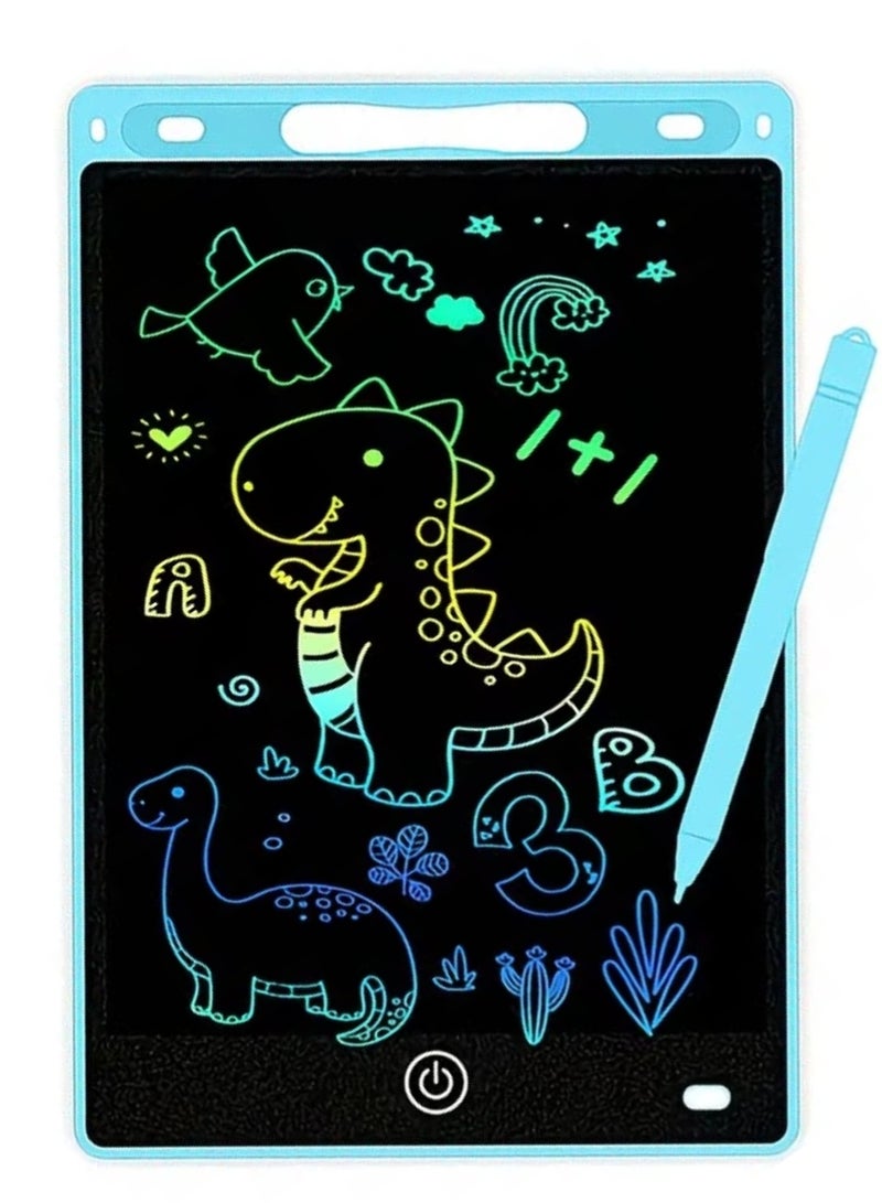 ZedPlay LCD Writing Tablet for Kids, 12 Inch Colorful Doodle Board Drawing Tablet, Educational Learning Toys Birthday Gifts for Boys Girls Age 3 4 5 6 7 8 - Image 1