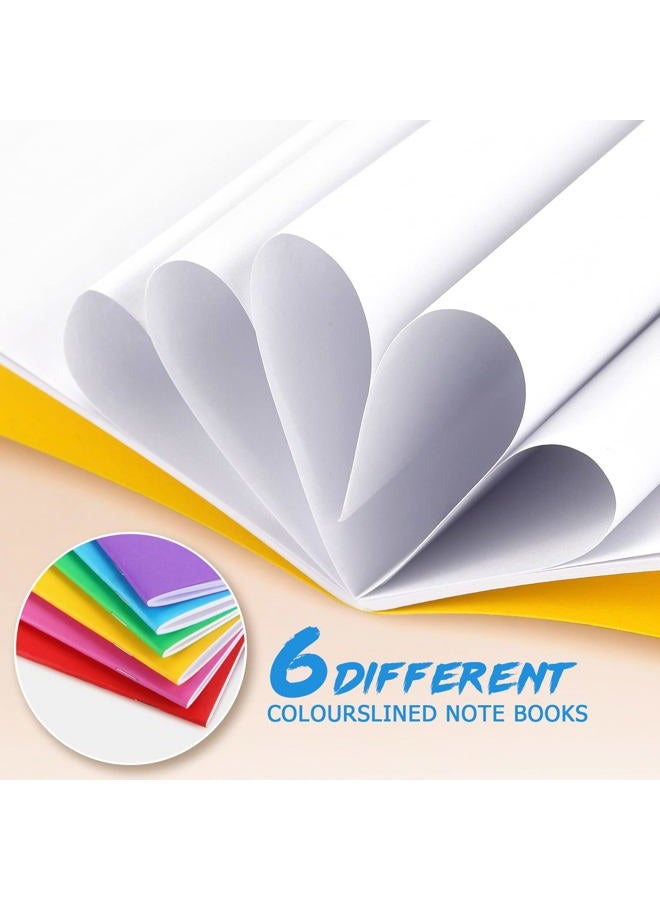 Tamaki 6 Pack Colorful Blank Books for kids to Write, Drawing, Cute Sketchbook for Kid, 6 Colors (4.25 x 5.5 Inches) - Image 4