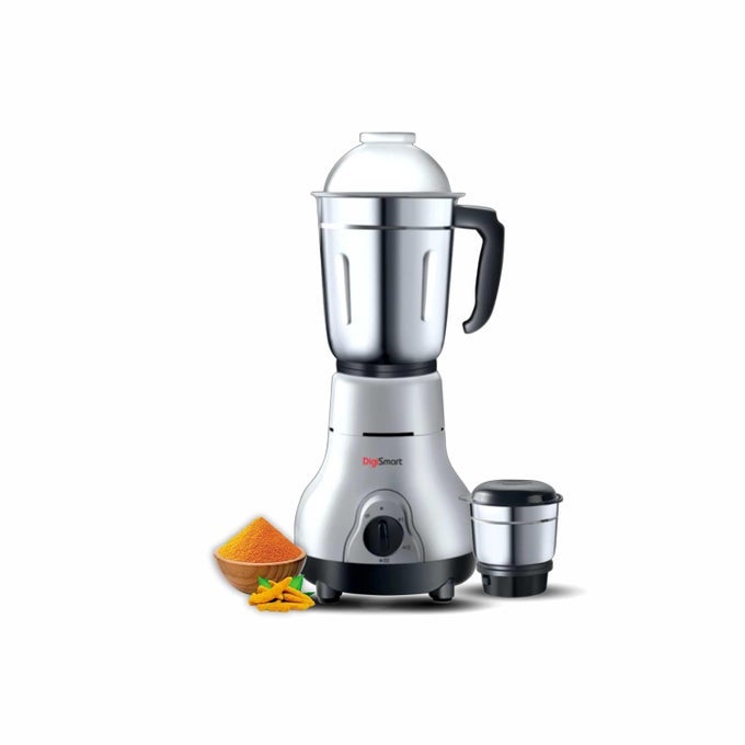KITCHEN MATE POWERFUL 600 WATT MIXER GRINDER GRAY AND BLACK 2 JAR COMES WITH 2 YEAR WARRANTY BLACK GRAY