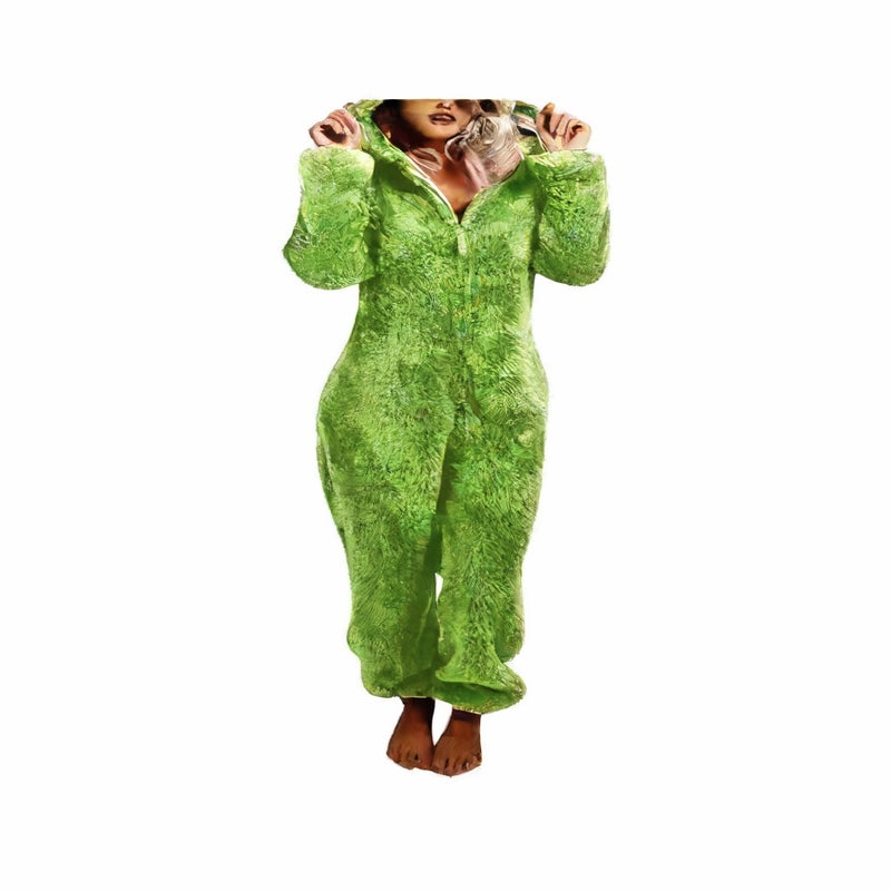 Women's Fleece-Lined Jumpsuit Winter One-Piece Pants - Image 2