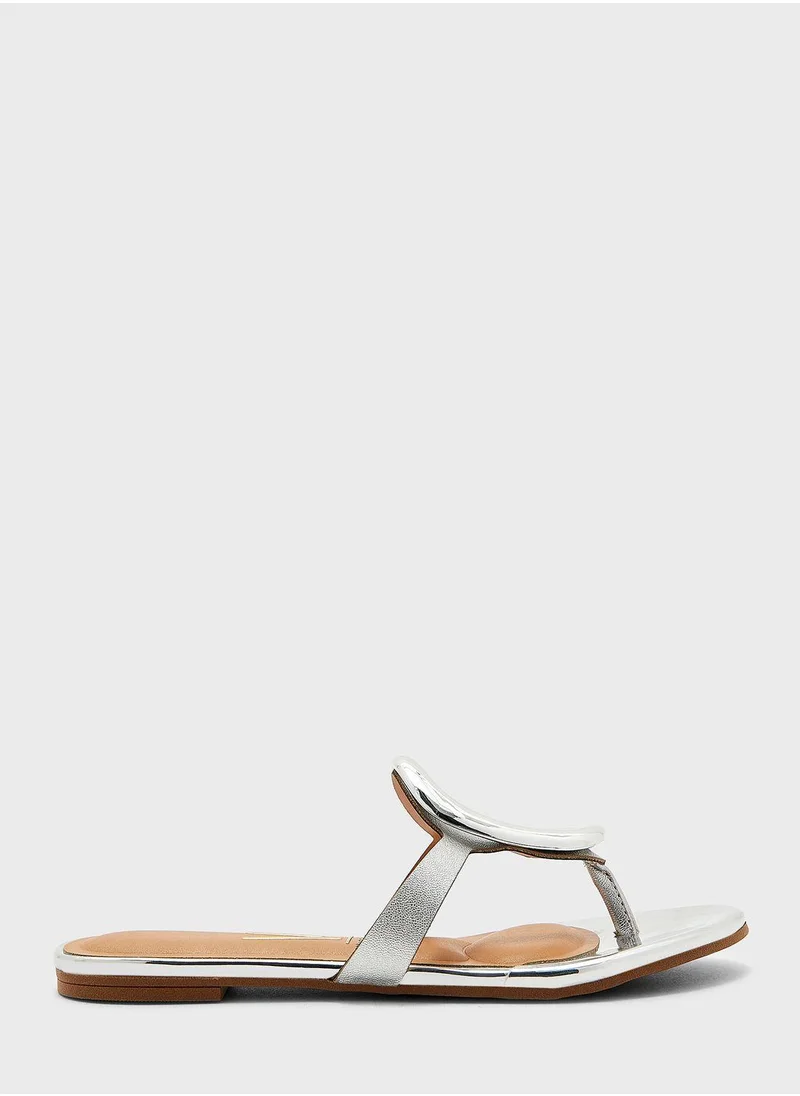 VIZZANO Open Toe Flat Sandals