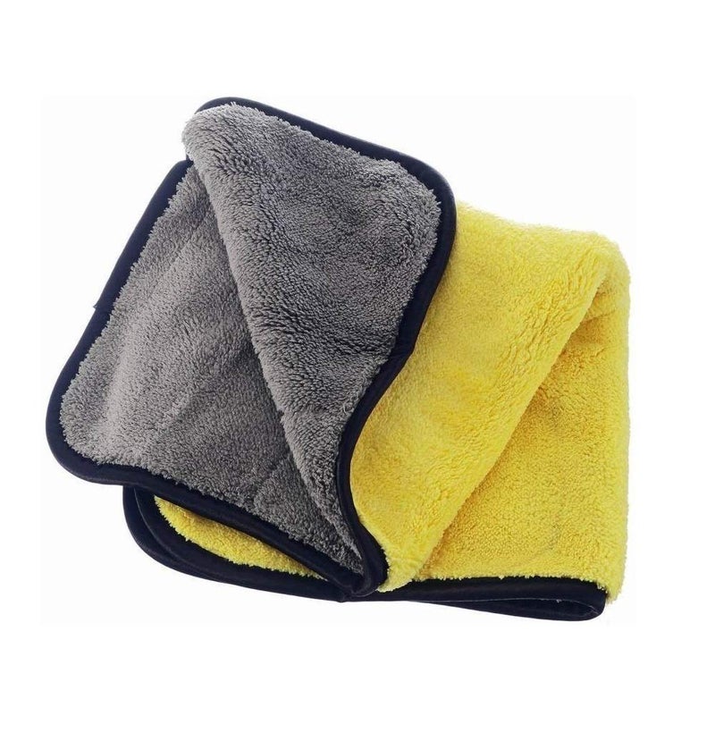 Auto Hub 800 GSM Heavy Microfiber Cloth for Car Cleaning and Detailing, Dual Sided, Extra Thick Plush Microfiber Towel Lint-Free, 40cm x 40cm, Pack of 1, Multicolor - Image 1
