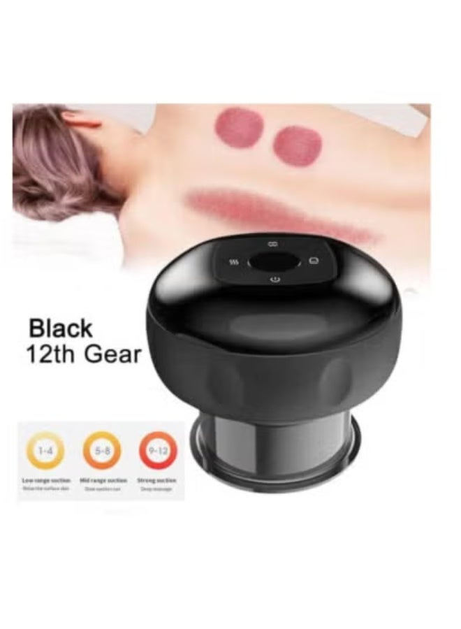 JAJEEK Electric Cupping Massager 3-in-1 Therapy Set with Infrared Heating & Gua Sha – 12-Level Adjustable Suction & Temperature for Deep Muscle Recovery, Back Pain Relief, Cellulite Reduction, Lymphatic Drainage, and Full Body Relaxation Therapy - Image 2