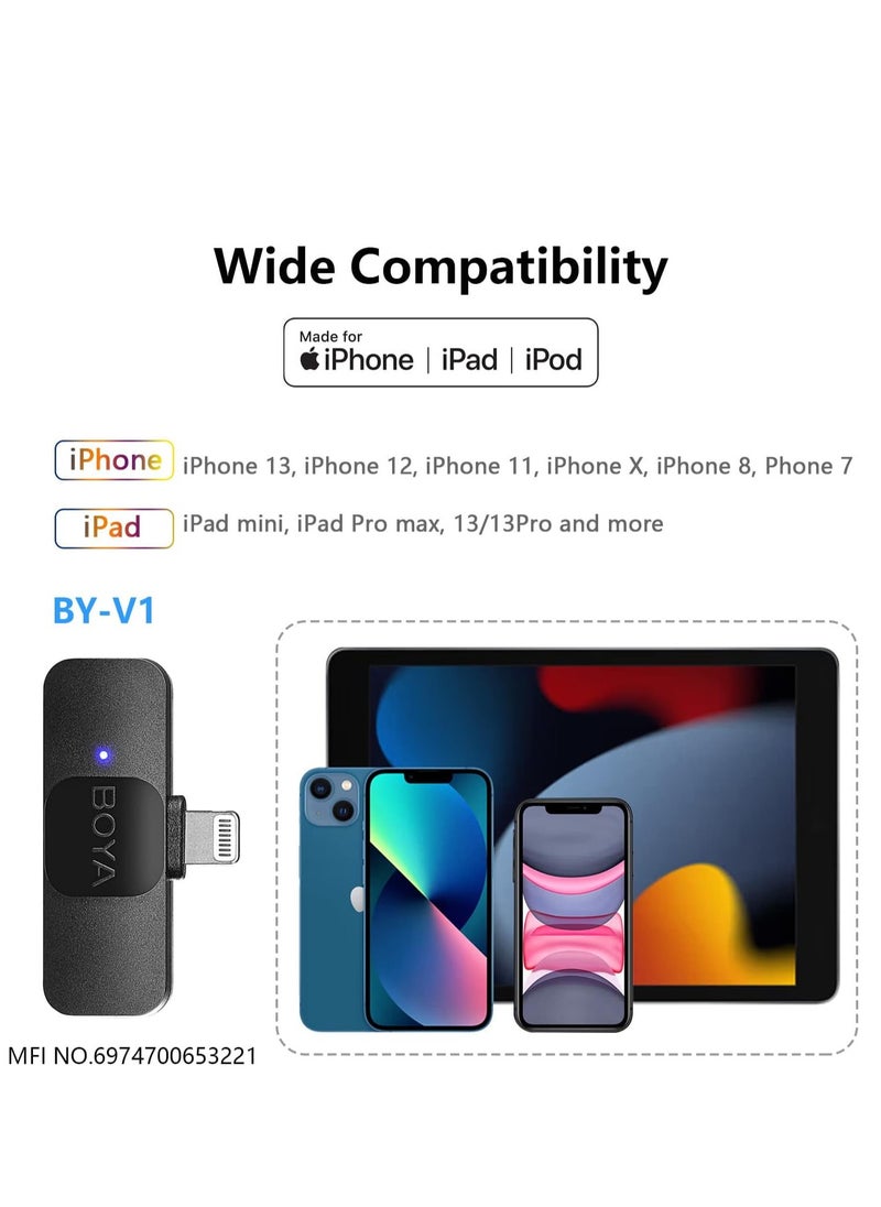 BOYA - BOYA BY-V1 Ultracompact Wireless Microphone System for iOS Devices (2.4 GHz) - Image 1