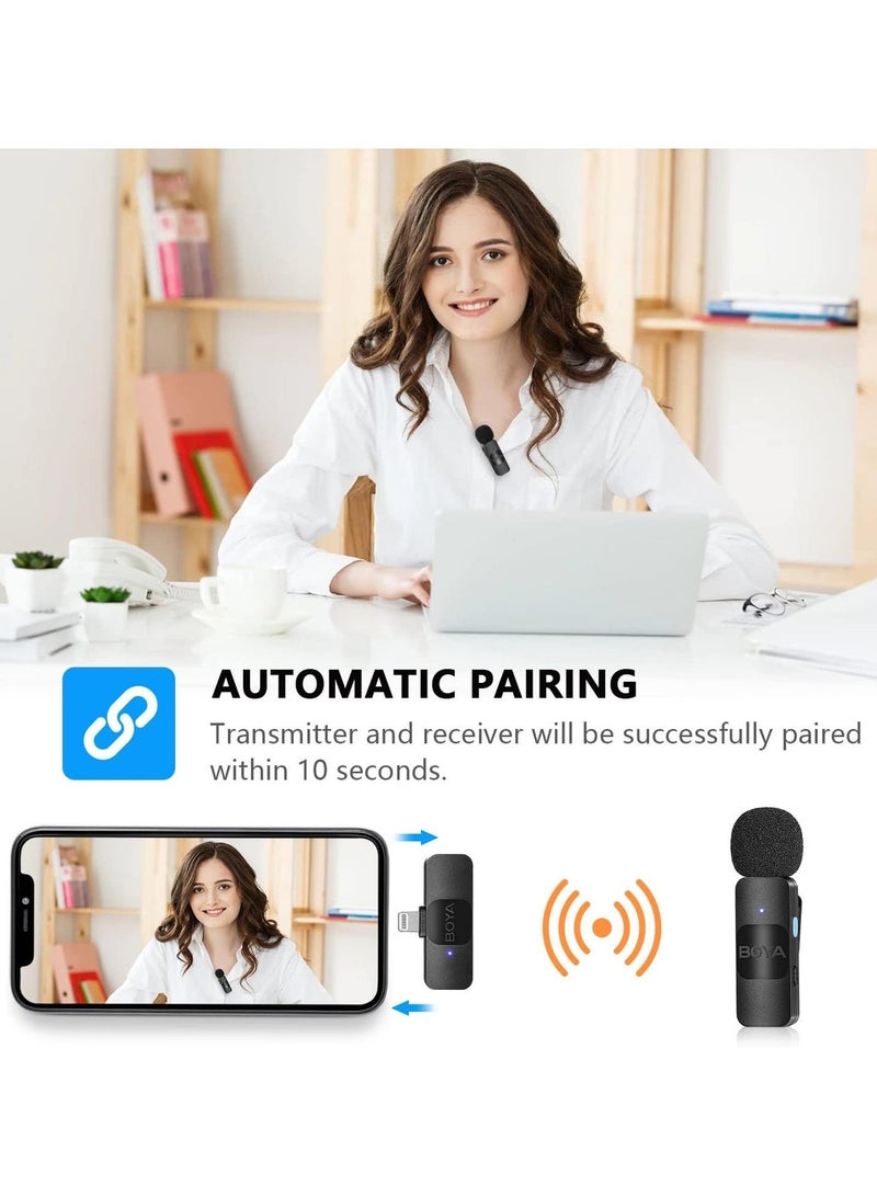 BOYA BY-V1 Ultracompact Wireless Microphone System for iOS Devices (2.4 GHz) - Image 4