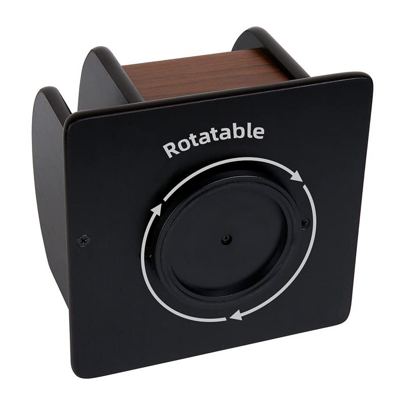 Siveit Wooden Desk Organizer, Desktop Office Supplies Storage Remote Control Caddy Holder (6-Compartment) - Image 5