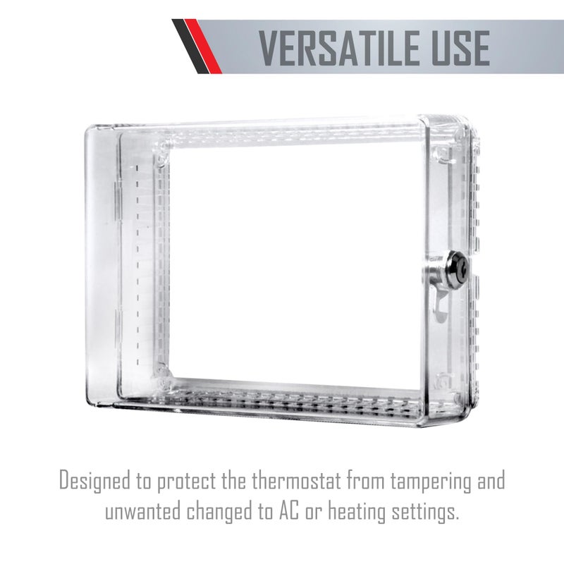 TayMac غطاء ترموستات بلاستيكي تايمك ZTC200 بروفايل منخفض، متوسط، شفاف - Image 3