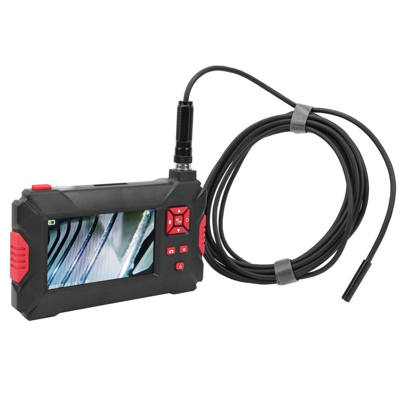 LED Endoscope: 4.3-Inch LCD Screen With Adjustable Brightness - 9pcs LED Lights For Enhanced Visibility In Dim Environments Dual Lens Camera For Automotive Pipeline Inspection - Image 1