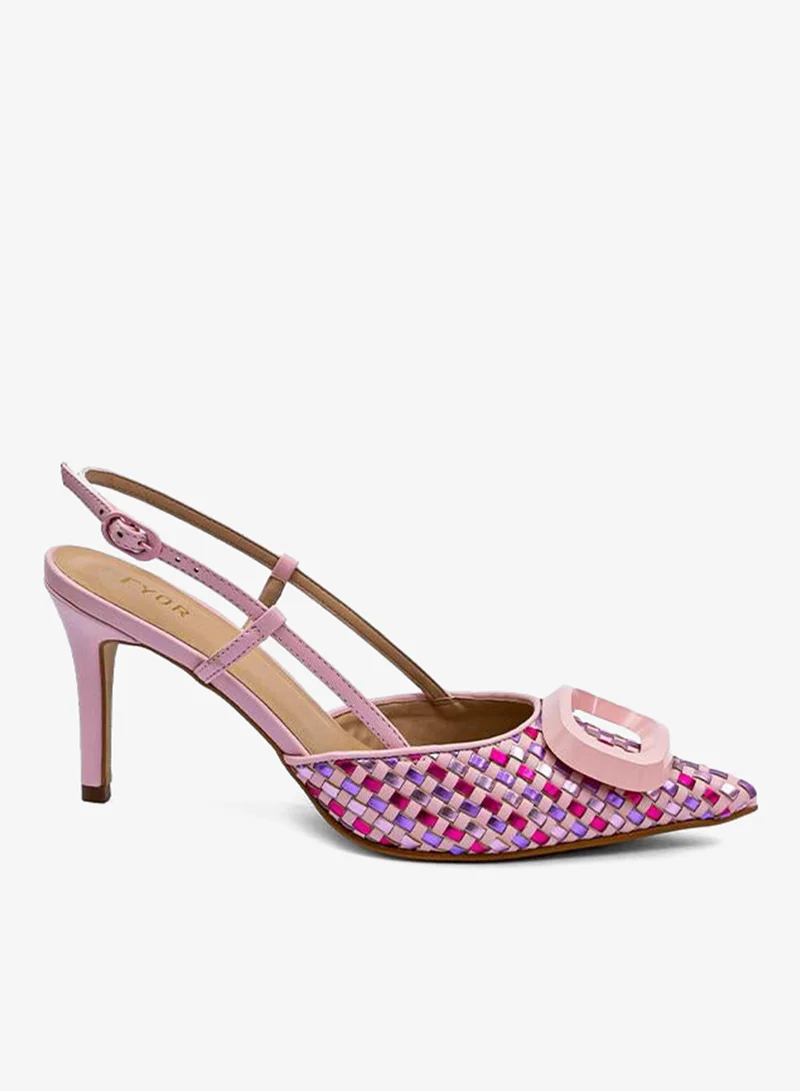 فايور Metallic Pointed Toe Pumps BWR 074