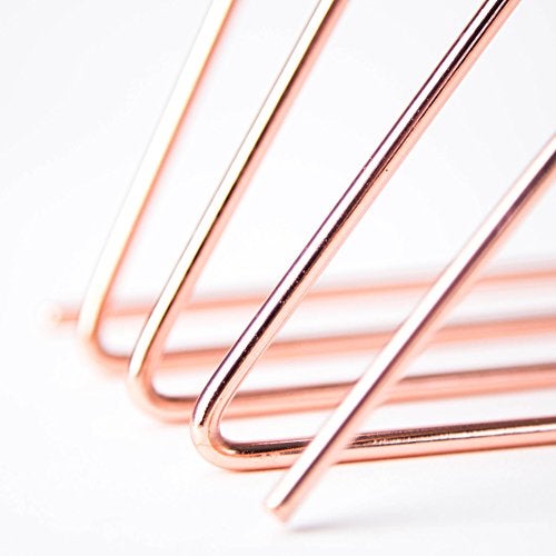 U Brands Desktop Letter Sorter, Rose Gold Wire Metal - 856U06-24 - Image 3