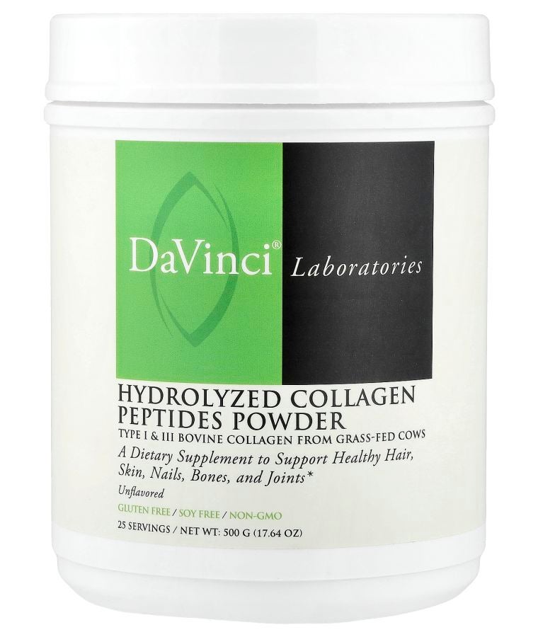 DaVinci Laboratories Hydrolyzed Collagen Peptides Powder Unflavored 17.64 oz (500 g)
