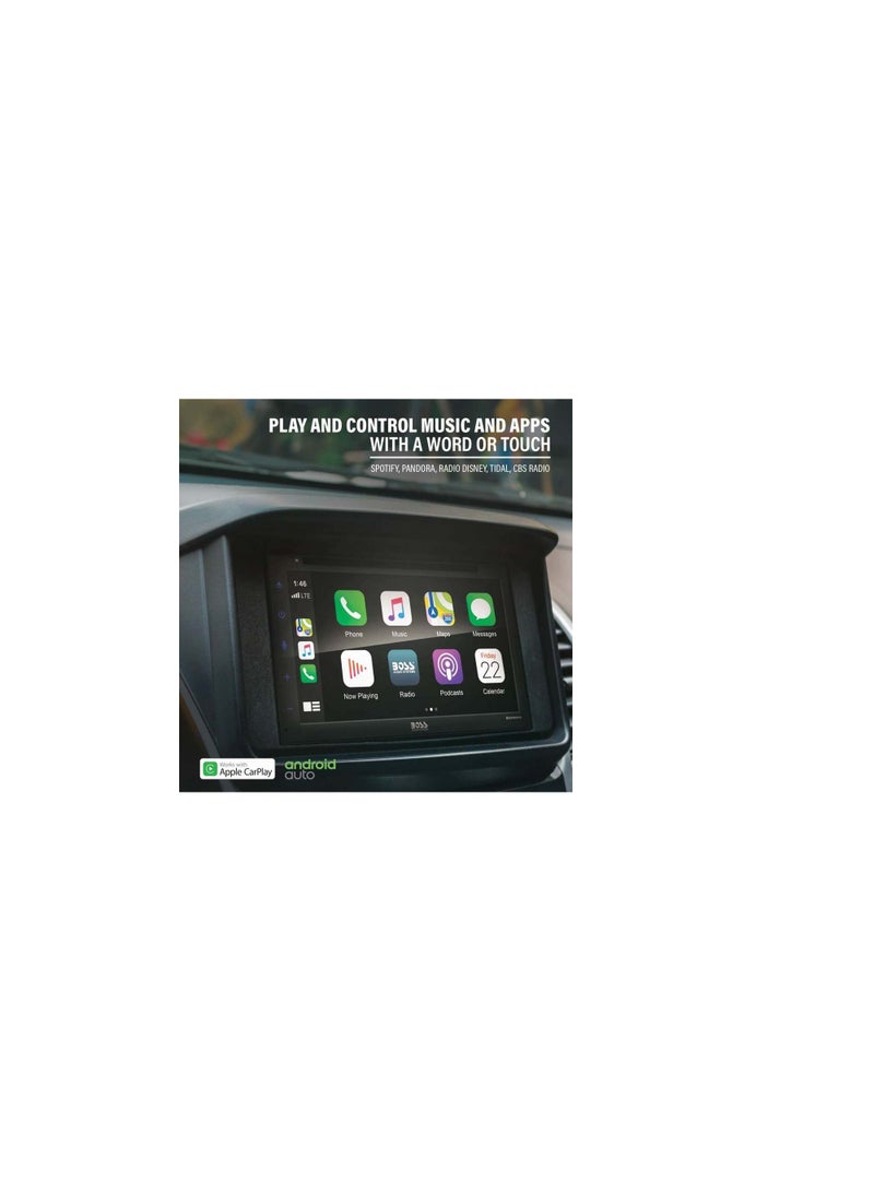 Boss Audio Systems Bluetooth 320W In-Dash Double-Din Featuring 6.75" 171mm. Capacitive Touchscreen DVD MP3 CD AM FM RECEIVER (BVCP9690A) - Image 3