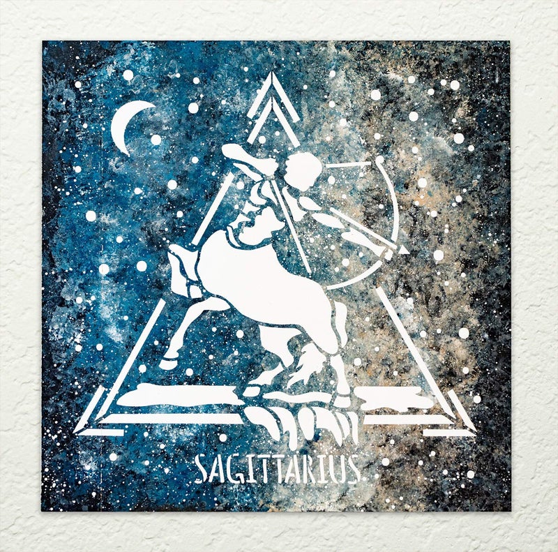 Studio R 12 Sagittarius Astrological Stencil by StudioR12 | DIY Star Sign Zodiac Bedroom & Home Decor | Craft & Paint Wood Signs | Select Size (9 x 9 inch) - Image 2