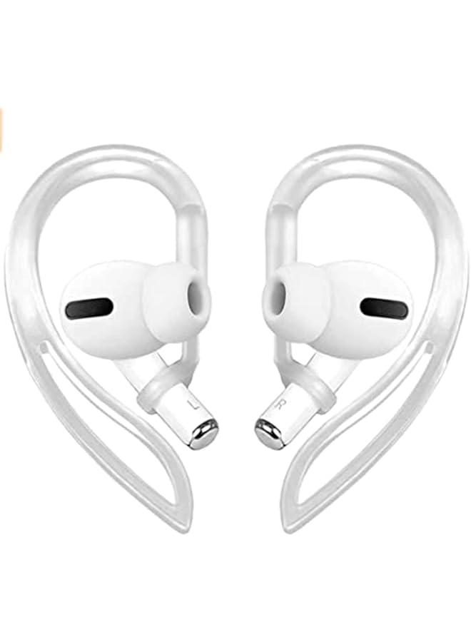 إيروريكس خطافات أذن شفافة متوافقة مع Airpods Pro 360 درجة قابلة للتعديل ومرنة ومضادة للانزلاق ومضادة للضياع ومناسبة للرياضة في الهواء الطلق وحامل خطافات أذن بديلة متعدد الأبعاد قابل للتعديل لـ Airpod Pro - Image 1