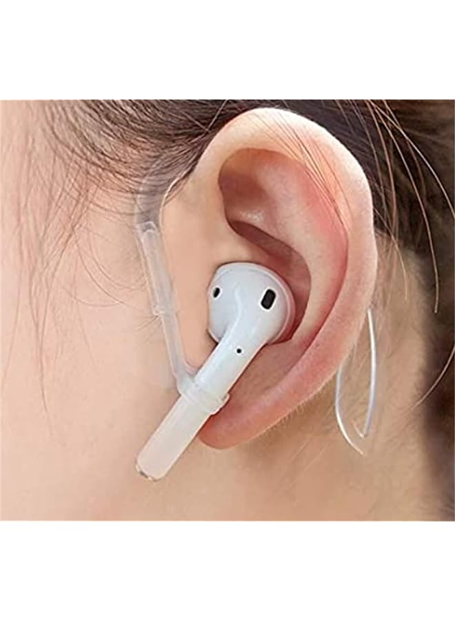 إيروريكس خطافات أذن شفافة متوافقة مع Airpods Pro 360 درجة قابلة للتعديل ومرنة ومضادة للانزلاق ومضادة للضياع ومناسبة للرياضة في الهواء الطلق وحامل خطافات أذن بديلة متعدد الأبعاد قابل للتعديل لـ Airpod Pro - Image 2