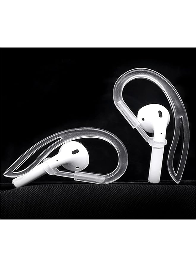 إيروريكس خطافات أذن شفافة متوافقة مع Airpods Pro 360 درجة قابلة للتعديل ومرنة ومضادة للانزلاق ومضادة للضياع ومناسبة للرياضة في الهواء الطلق وحامل خطافات أذن بديلة متعدد الأبعاد قابل للتعديل لـ Airpod Pro - Image 3