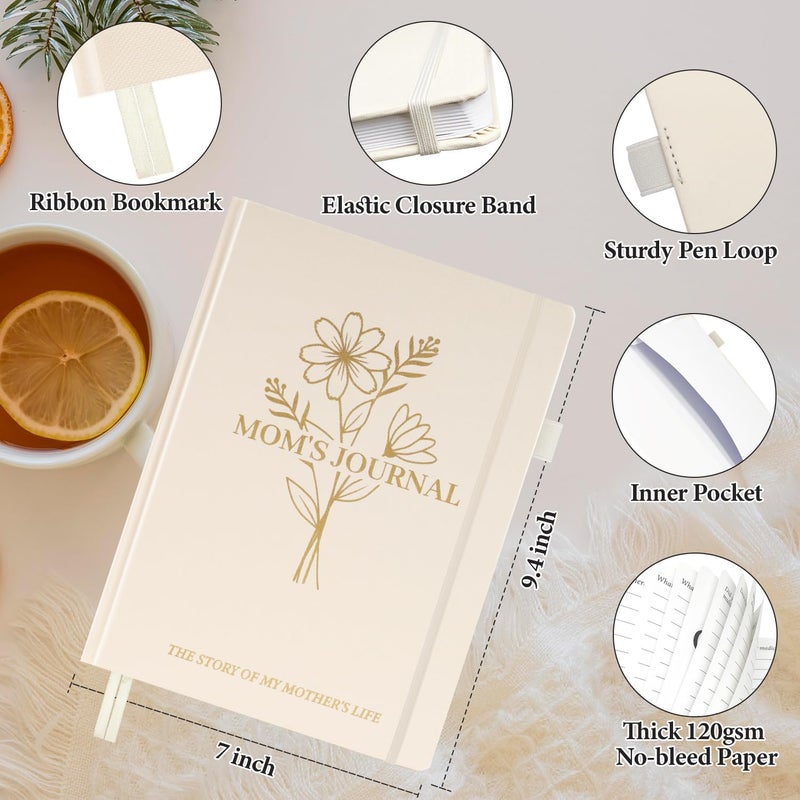 SIMSIMY Mom Life Story Book Journal, A Mother’S Guided Journal with Prompt Questions to Share Her Journey & Memories, Meaningful Family Keepsake Gift for Mother's Day, Birthday, Christmas from - Image 5