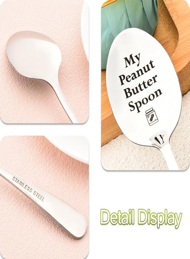 Guqqeuc My Peanut Butter Spoon Birthday Gifts for Peanut Butter Lovers Gifts for Brother Sister Christmas Gifts for Nana Papa Funny Peanut Butter Spoons Gifts for Friends Family - Image 5