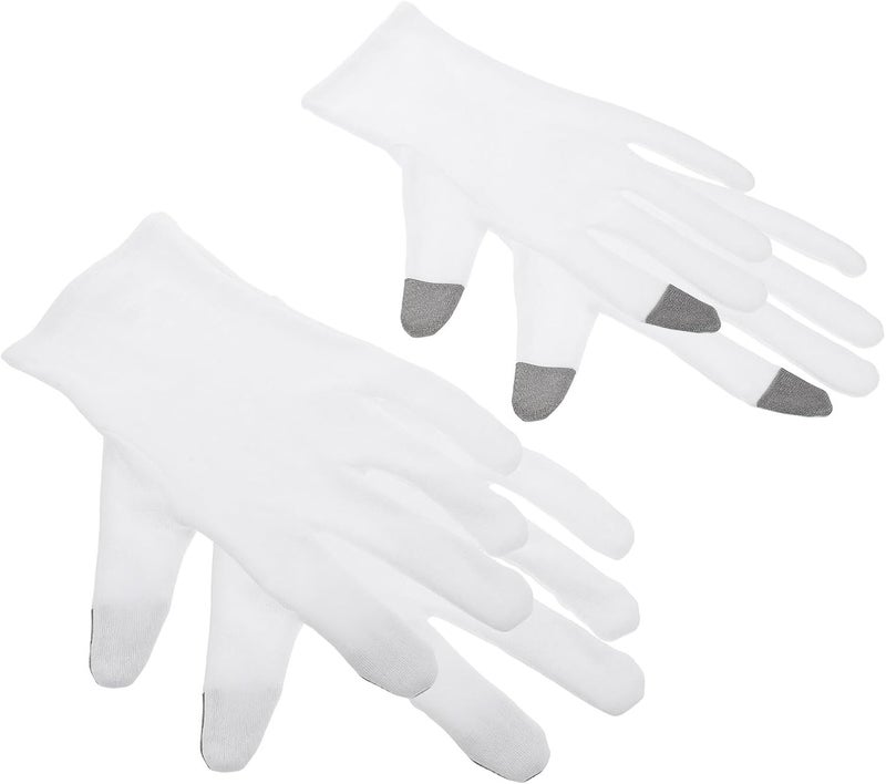 VICASKY Cotton Moisturizing Gloves for Dry Hands 2 Pairs Overnight Sleep Gloves with Touchscreen Compatibility for Hand Care - Image 1