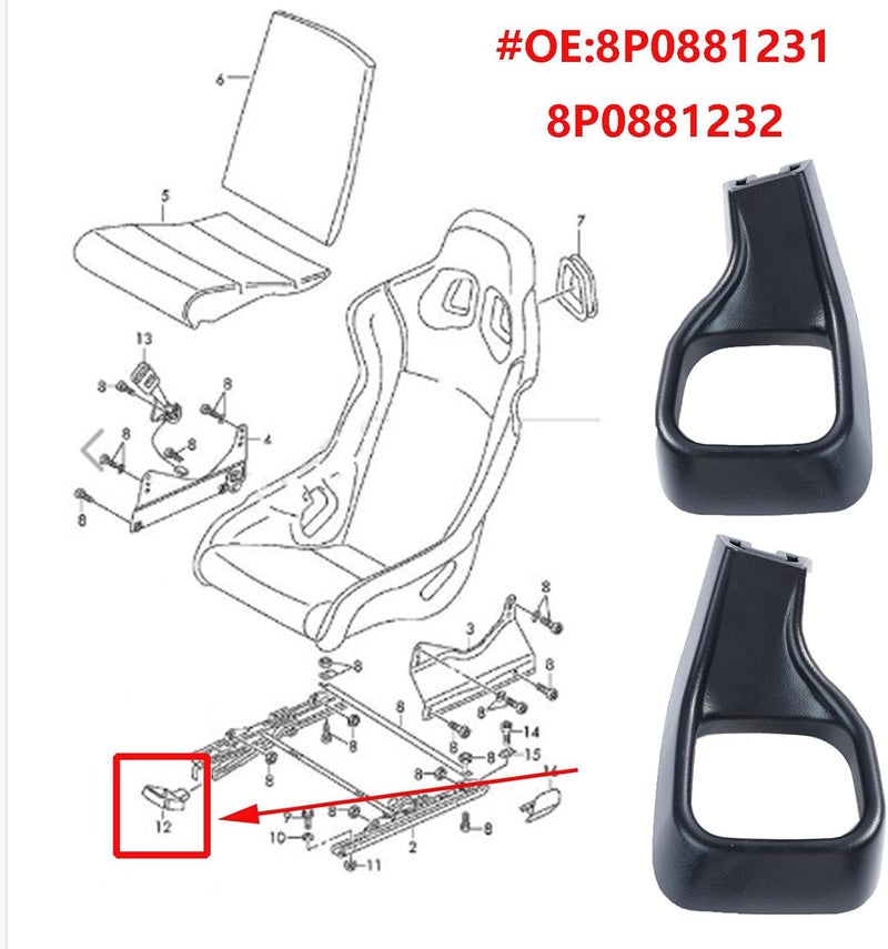 DEMULAX Car Seat Adjustment Handle Lever - Image 5