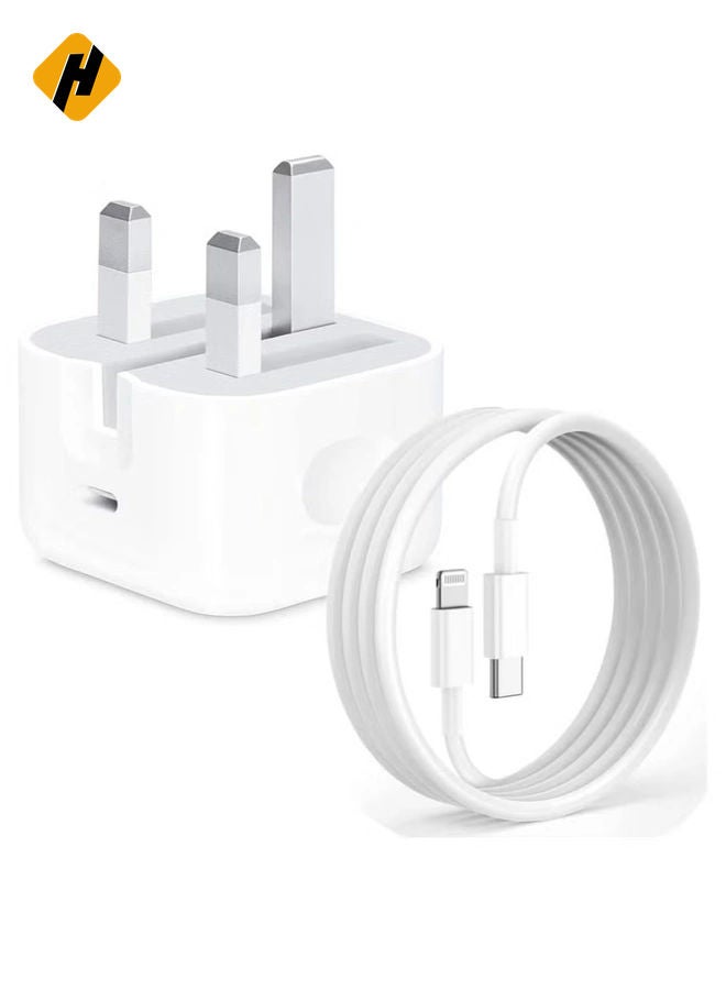 HuHa MFi Certified 20W USB C Fast Charger Plug Cable for iPhone 13 12 Pro Max/Mini/11/XS/XR/X/8 Plus/iPad  - Image 1