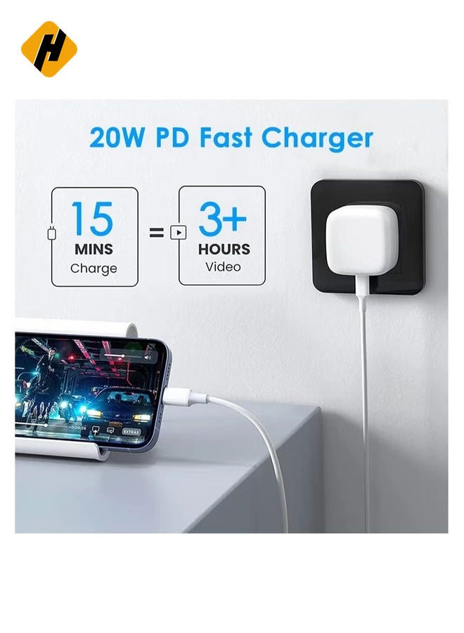 HuHa MFi Certified 20W USB C Fast Charger Plug Cable for iPhone 13 12 Pro Max/Mini/11/XS/XR/X/8 Plus/iPad  - Image 5